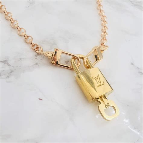 louis vuitton padlock necklaces